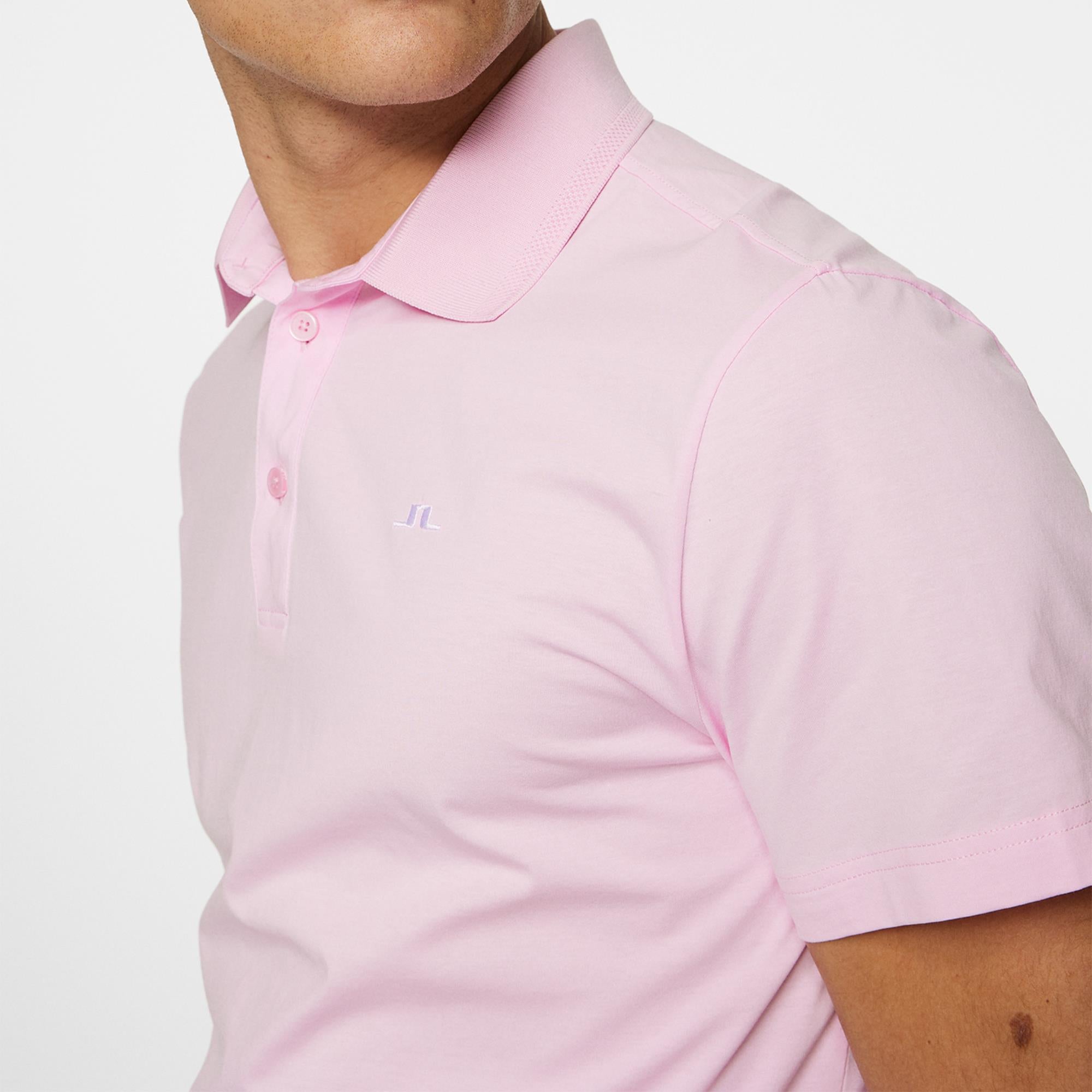 J Lindeberg Bridger Mens Golf Polo Shirt Nosegay